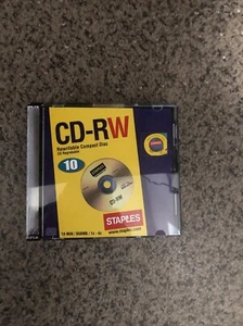 Staples CD-RW 6/Pack 650mb 75 Min 1x-4x. New - Afbeelding 1 van 2