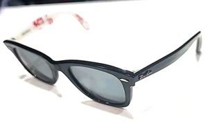 Gafas de sol Ray Ban RB2140 1111 talla grande negras Wayfarer marco solo 50-22 Italia LEER - Imagen 1 de 13