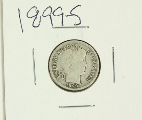 1899-S Barber Dime : Good + Cover
