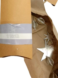 Räder Design Eissterne Kette Weihnachtsdekoration hängend Christmas Sterne 115cm - Bild 1 von 5