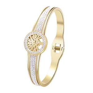 ** Damen Lebensbaum Armband - Edelstahl Armreif 6,5" Geschenk für Mama, Frau - Bild 1 von 6