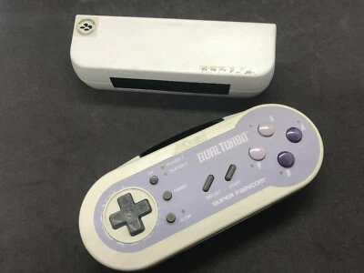 Rare Super Famicom Wireless Infrared Acclaim Dual Turbo Controller & Receiver - Image 1 of 4