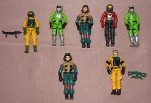 Lot of 7 Vintage 1980's GI Joe Action Figures 1985, 1986, 1988 - Picture 1 of 4