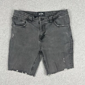 Pantalones Cortos de Denim Billabong Para Hombre Talla 31 Gris Oscuro Elastizados Cremallera Mosca Aspecto Envejecido - Imagen 1 de 10