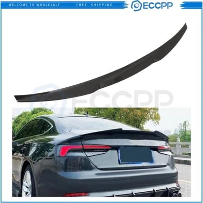 For Audi A5 B9 Sline S5 Sportback 2017-2020 100% Carbon Fiber Spoiler Lip Foto 1 de 4
