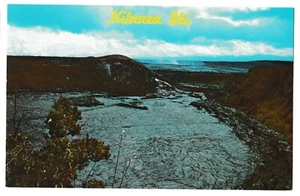 KILAUEA IKI Aerial HAWAII VOLCANOES NATIONAL PARK Halemaumau Crater Loa Postcard - Picture 1 of 2