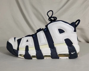 Nike Air More Uptempo Mens Shoes, Size 9, Blue, Olympic, 414962-104, Used - Picture 1 of 11