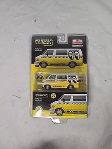 Tarmac Works Global64 1:64 Dodge Van Mooneyes Yellow Diecast Car T64G-TL032-ME - Picture 1 of 6