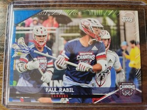 2022 Topps PLL Premier Lacrosse Paul Rabil Blue /99 #193 Cannons