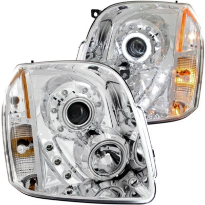 ANZO For 2007-2014 Gmc Yukon Projector Headlights W/ Halo Chrome (CCFL) Foto 1 de 4