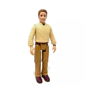 Fisher Price Loving Family Dollhouse Twin Time Dad Doll Figure in Brown Pants - Picture 1 of 6