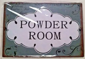 Shabby & Chic Home & Garden Sign - Funny Theme - Powder room... - Picture 1 of 3