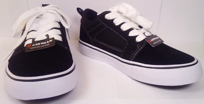 Zapatillas de skate Airwalk Indie bajas con cordones negras para niños talla 2 Foto 1 de 4