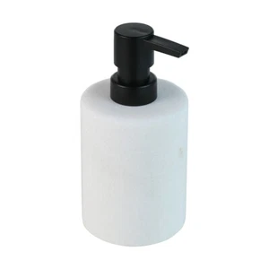 Hand Soap Dispenser Marble White Natural Textural Bathroom Bath Canister Holder - Picture 1 of 4