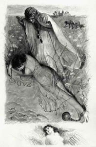 TRÄUMEREI im SAND - Paul-Émile BÉCAT - Orig.Radierung mit Remarque 1949 - Picture 1 of 1