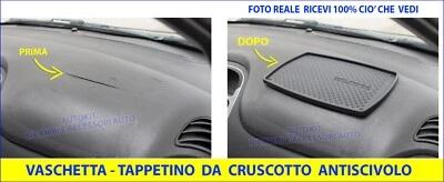 CORA AUTOKIT Tappetino antiscivolo cruscotto auto Portaoggetti COMPATIBILE FIAT Grande Punto