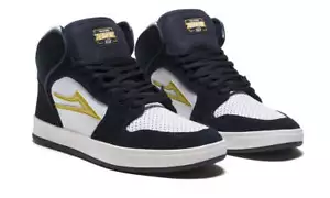 Lakai Skate shoes Sneakers Mens Telford High top Navy White Suede - Picture 1 of 4