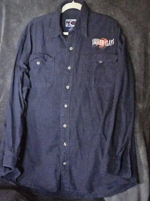 Williams Bay Flannel Shirt Navy Blue Button-Up Shirt Size Mens XLT*Siuslaw Clay - Image 1 of 4