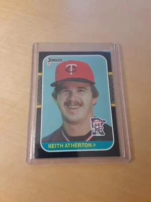 1987 Donruss #272 KEITH ATHERTON Minnesota Twins Baseball Card, Pitcher, RP (NM) - Image 1 of 2