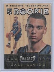 2014-15 Threads ZACH LAVINE wood rookie Minnesota Timberwolves #335