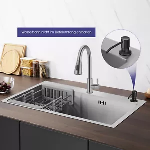 Edelstahl Küchenspüle Einbauspüle Spülbecken Küchenarmatur mit Gnebotaptvjhrqxbf - Bild 1 von 16