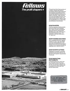 Machining Tool Brochure - Fellows Gear Shaper Cutter et al Product Line (TL466) - Picture 1 of 1
