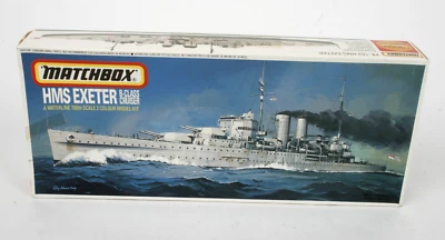 Vintage, Matchbox 1/700th HMS Exeter B-Class Cruiser #PK-162 (1977) - Image 1 of 4