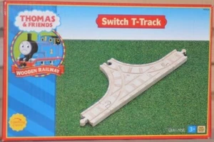 Thomas & Friends Wood Track - Switch T-Track - 3 pcs 99924 Learning Curve NEW - Picture 1 of 2