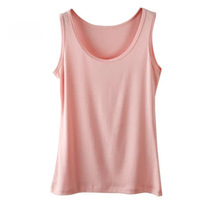 Women Vest Tank Top Cami Bottoming Shirt Undershirt Sleeveless Wide Strap Summer - Image 1 of 4