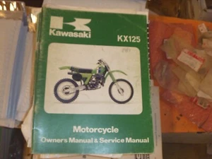 OEM 81 Kawasaki KX125 Service Shop Repair Manual 99920-1123-01 - Picture 1 of 1