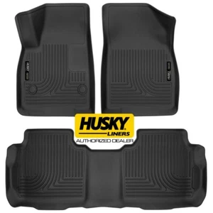 HUSKY X-Act Contour Floor Mats Front 2nd Row for Chevy Blazer GMC Acadia Cad XT5 - Picture 1 of 9