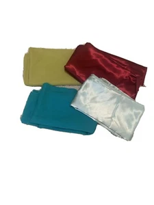 Silky & Cotton Fabric Yardage & Pieces Sewing Crafts Clothing~Lot #40 - Picture 1 of 3