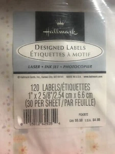 2 Packages Labels Hallmark Make Handwritten Labels or Laser Photocopier Labels - Picture 1 of 10