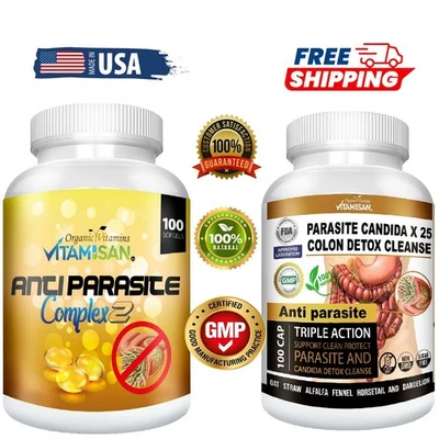 Parasite Cleanse Detox 100 CÁPSULAS - COMPLEJO ANTIPARÁSITO 100 CÁPSULAS total 200 Foto 1 de 4