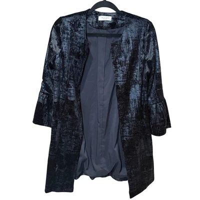 Chaqueta Topper Lola & Sophie Terciopelo Aplastado Manga Campana Negra Talla Mediana Foto 1 de 4