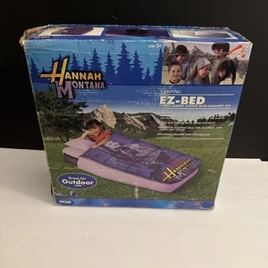 VTG Hannah Montana Mylie Cyrus Camping EZ Bed Rare Open Box - Picture 1 of 9