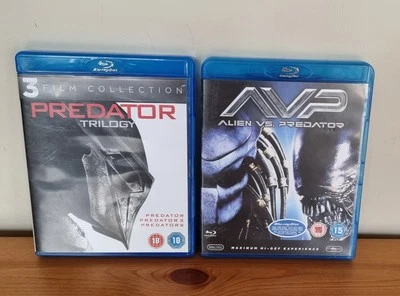 Blu-ray Predator Film Bundle Predator 1 - 2 Predators And Alien Vs Predator AVP - Image 1 of 4