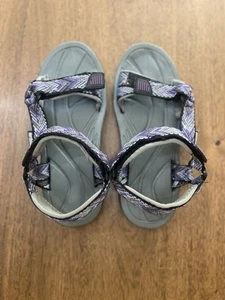 EUC Northside Sport Sandal Ankle Strap White And Purple  Youth Size 7 - Picture 1 of 5