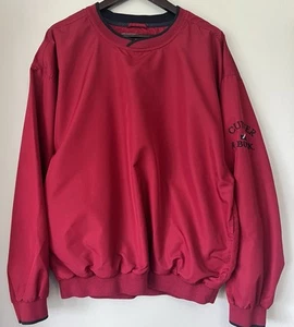 Cutter & Buck Red Windbreaker Size XL Golf Jacket Embroidered Clima Guard Lined - Picture 1 of 12
