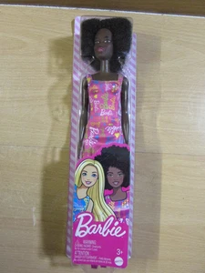 **LOOK** Superb NEW & Sealed BARBIE Black Doll Figurine in Pink Barbie Dress NEW - Picture 1 of 5