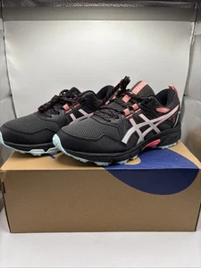 Zapatillas deportivas con cordones para mujer ASICS Gel-Venture 8 negras azules transparentes - Imagen 1 de 10