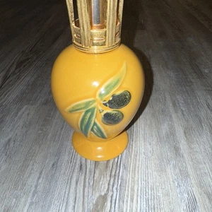 Lampe Berger France Provence Les Olives Noire Fragrance Oil Lamp Yellow 7in” - Picture 1 of 3
