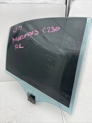 2007 MERCEDES C230 C CLASS  REAR RIGHT SIDE DOOR WINDOW GLASS - Image 1 of 4