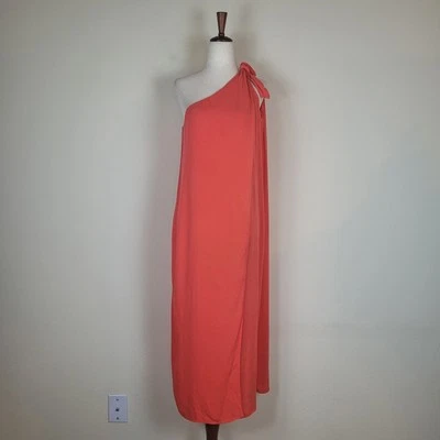 Vestido Mara Hoffman X REVOLVE Pequeño Rojo Camilla Un Hombro Vacaciones Playa Aberturas Foto 1 de 4