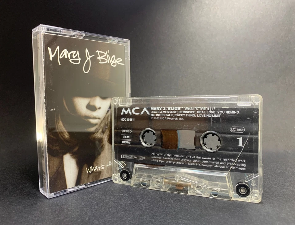 Mary J Blige WHAT'S THE 411? Vintage Cassette MCC 10681 **1ST ISSUE 1992** RARE - Image 1 of 4