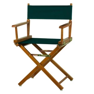 18 Directors Chair Honey Oak Frame Hunter Green Canvas - Picture 1 of 3