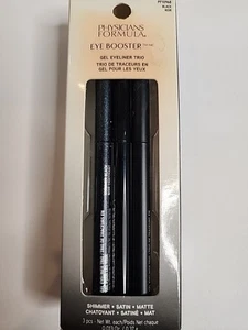 New Physicians Formula Eye Booster Gel Eyeliner Trio Black Matte/Shimmer/Satin - Picture 1 of 4