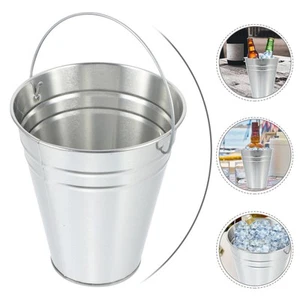 6 Pcs Beer Barrel Ice Bucket Metal with Handle Buckets Cube Holder - Picture 1 of 12