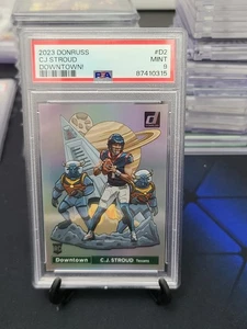 2023 DONRUSS CJ STROUD ROOKIE RC DOWNTOWN D-2 PSA 9 - Picture 1 of 2