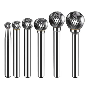 TCT Carbide Rotary Burr Bit Set 6mm Shank Cutting Carving Burrs for Dremel Tool - Picture 1 of 18